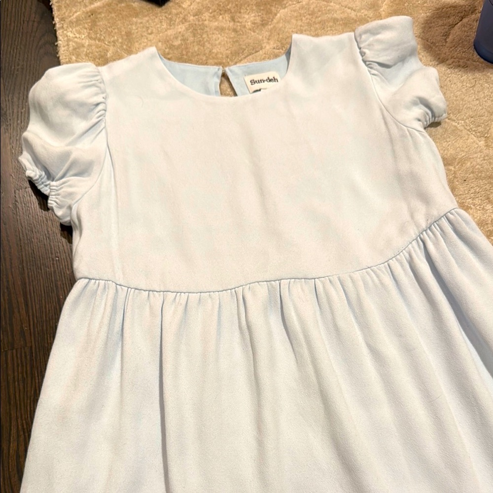 Aritzia Sun•deh Light Blue Puffy Dress Size XXS